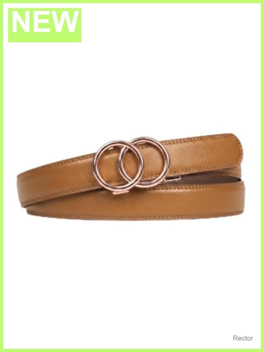 Women's No Hole Adjustable Belt - Leather One Size